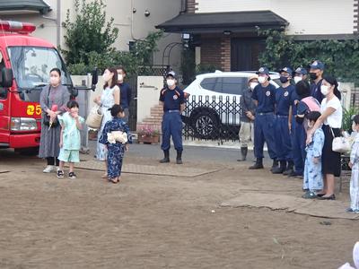 幼稚園花火大会警戒