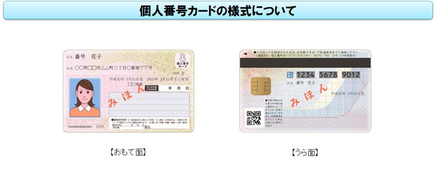 個人番号カード見本